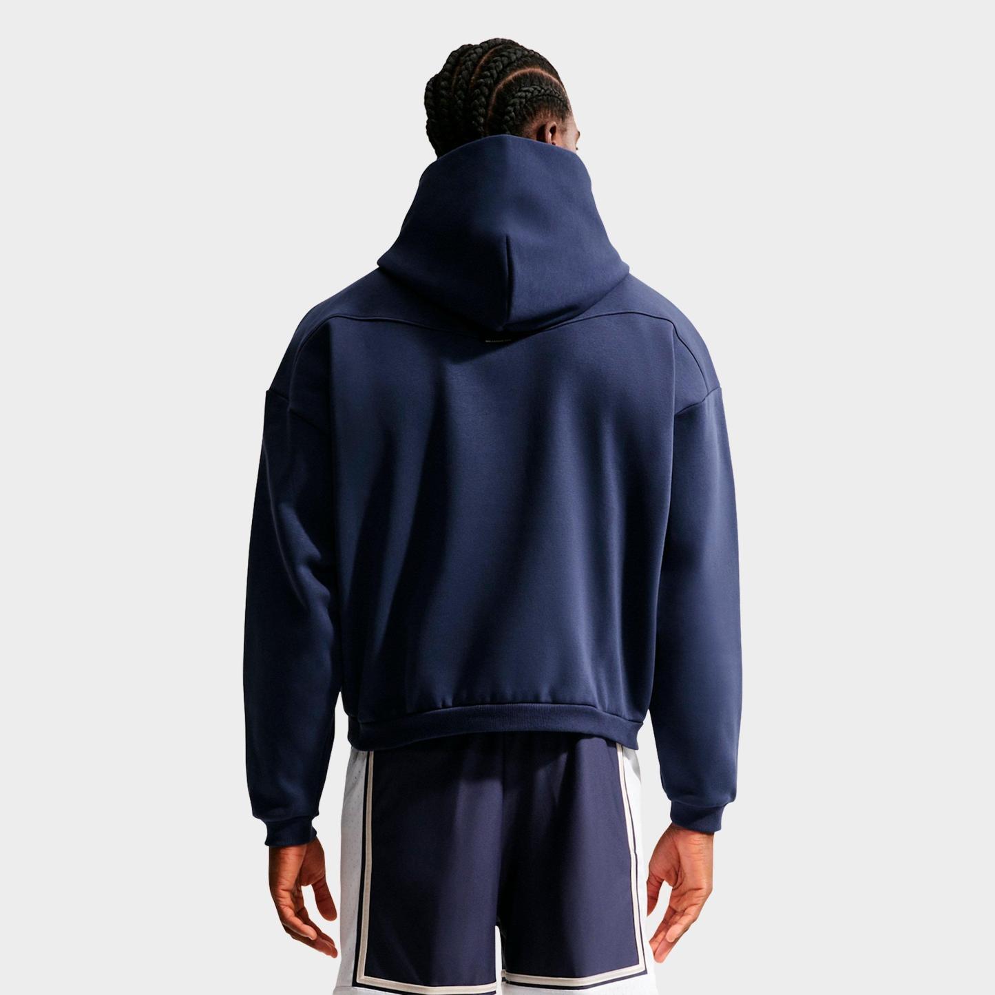 Men's Nithtke Standard Issue Therma-FIT Brushed Basketball Pullover Hoodie - Midnight Navy/Pale Ivory
