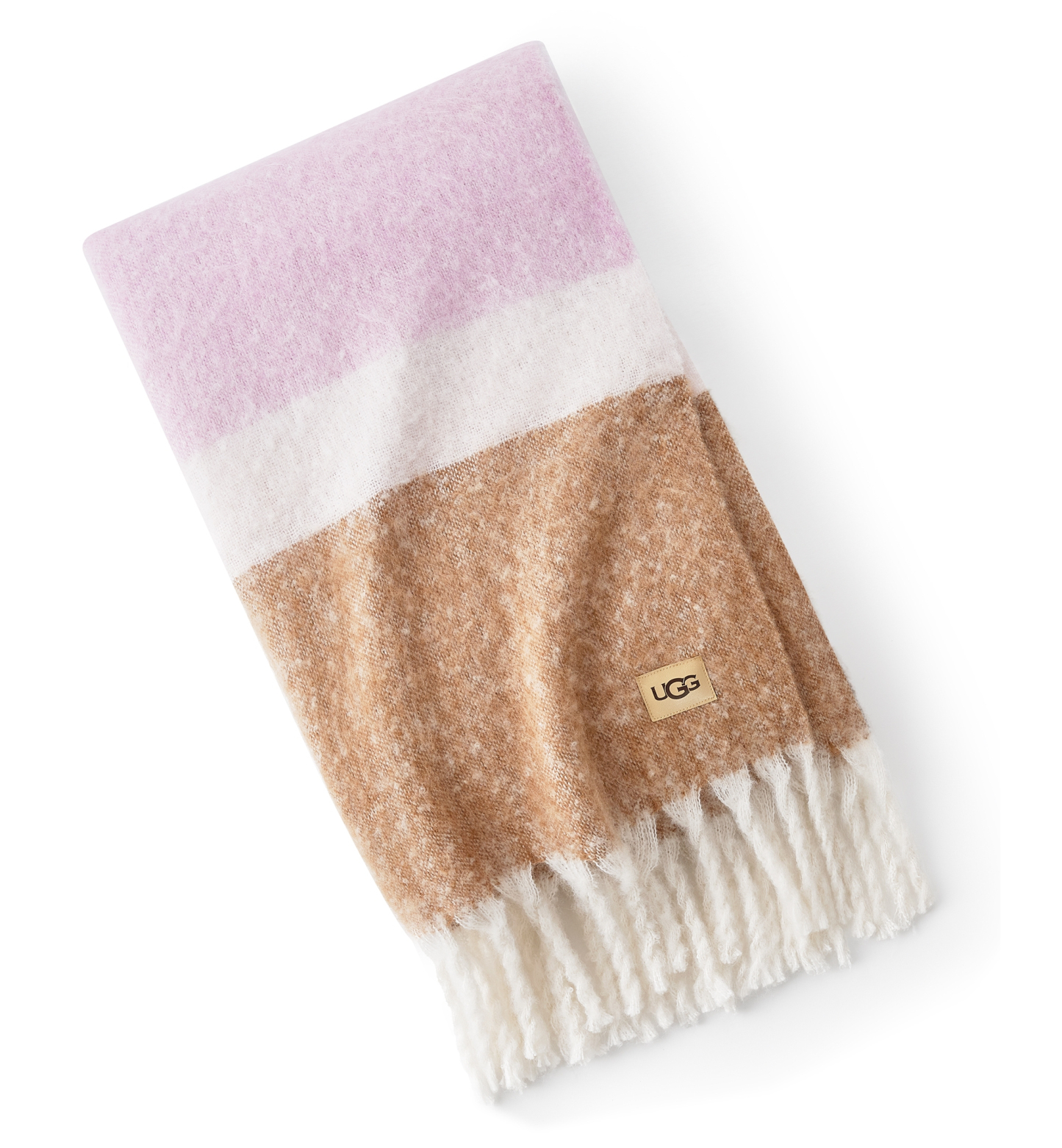 UGG® Simona Faux Mohair Throw, 50" x 70" - Rosetta Stripe