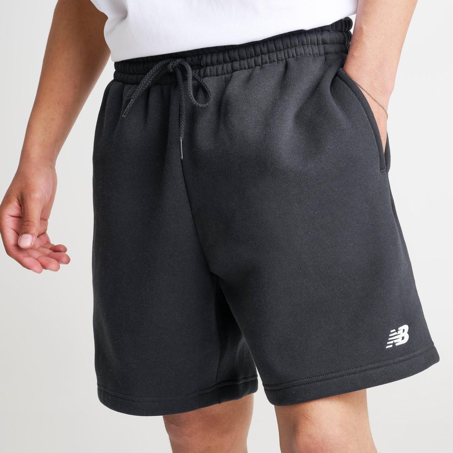 Men's New Balance Fleece Shorts - Black - view 5