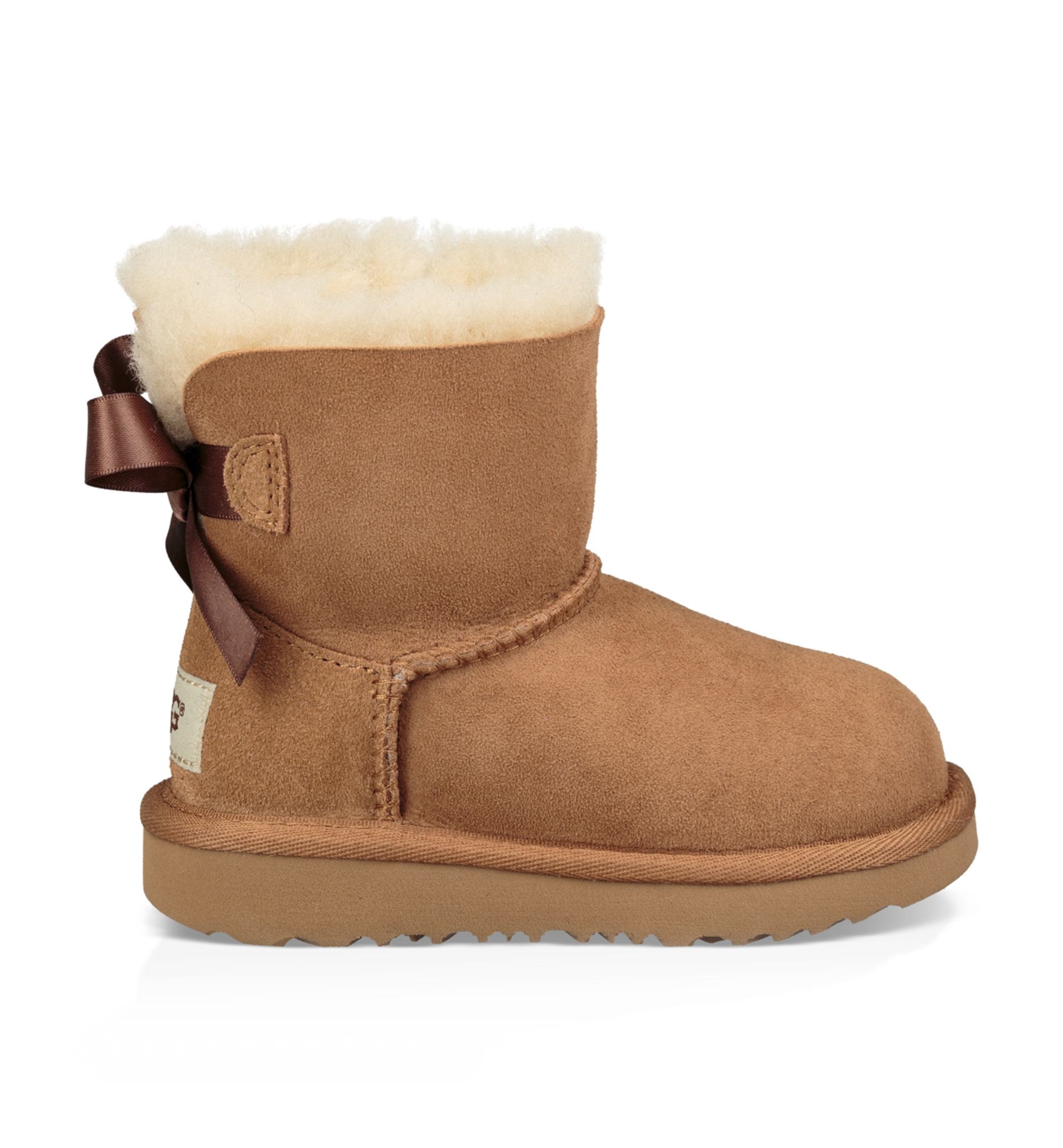 UGG Kids Mini Bailey Bow II Boots - Chestnut