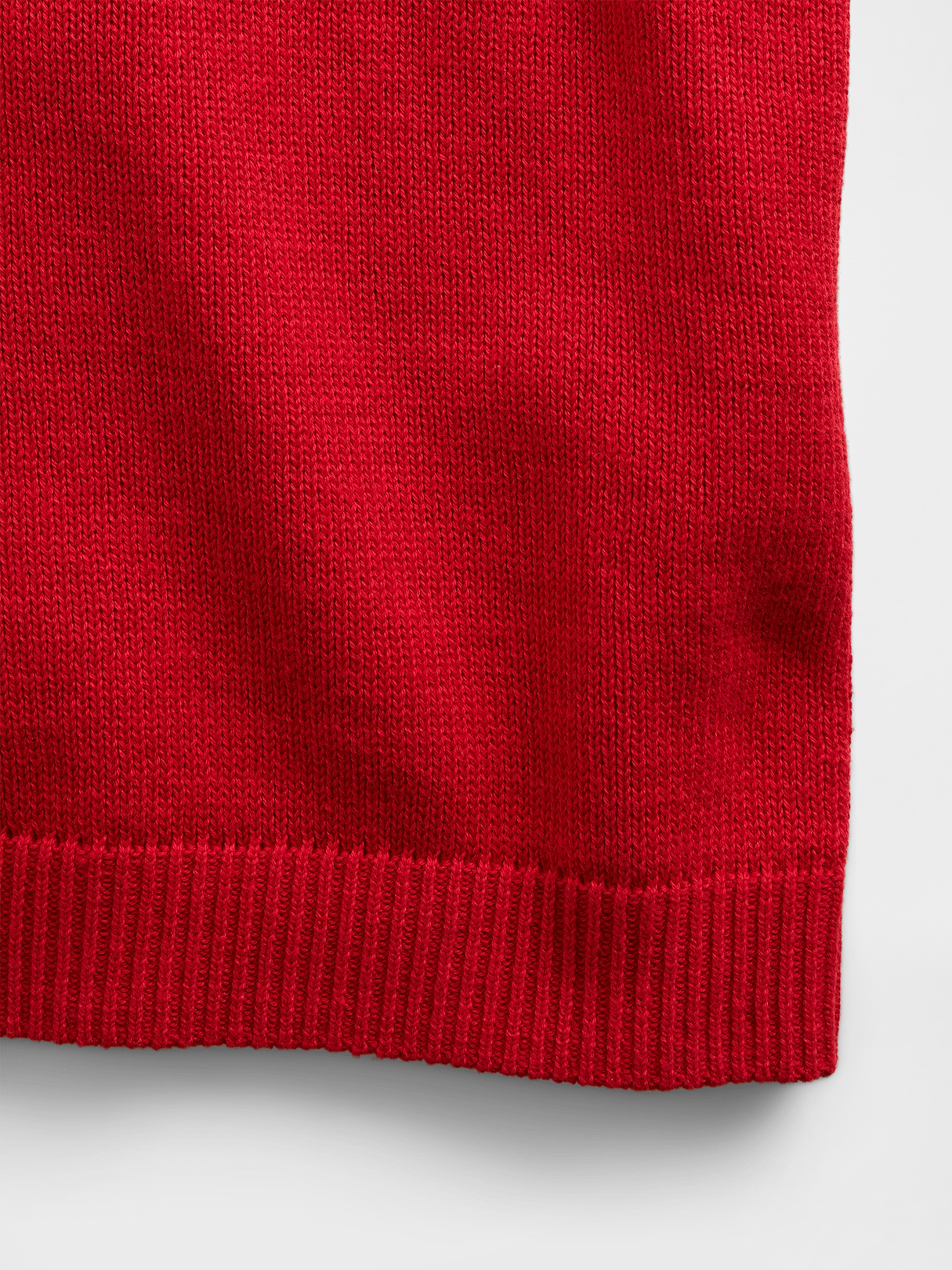 100% Cotton Relaxed Polo Sweater - Modern red