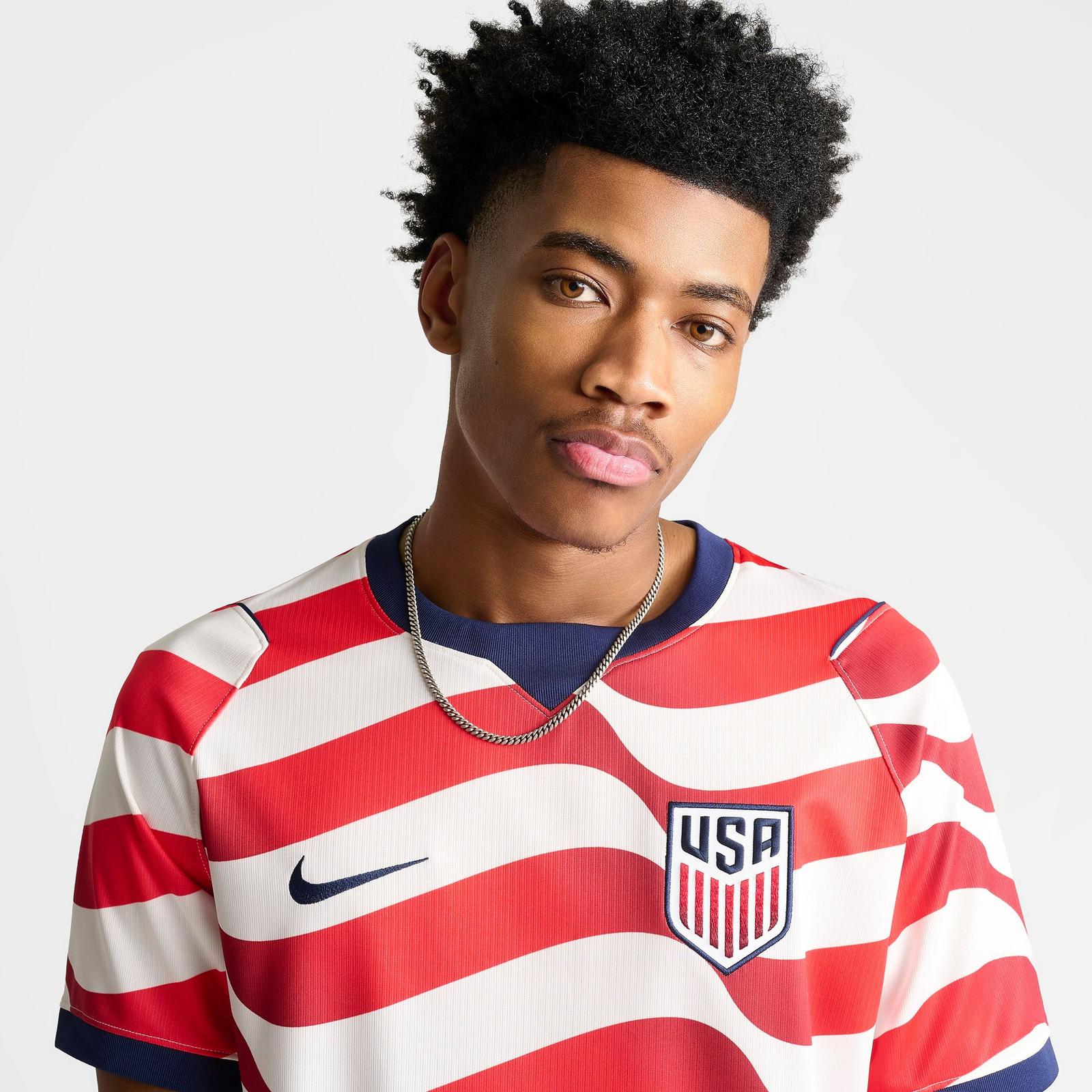 Men's Nike USA 2026 Stadium Home Dri-FIT Replica Soccer Jersey - Sail/Midnight Navy