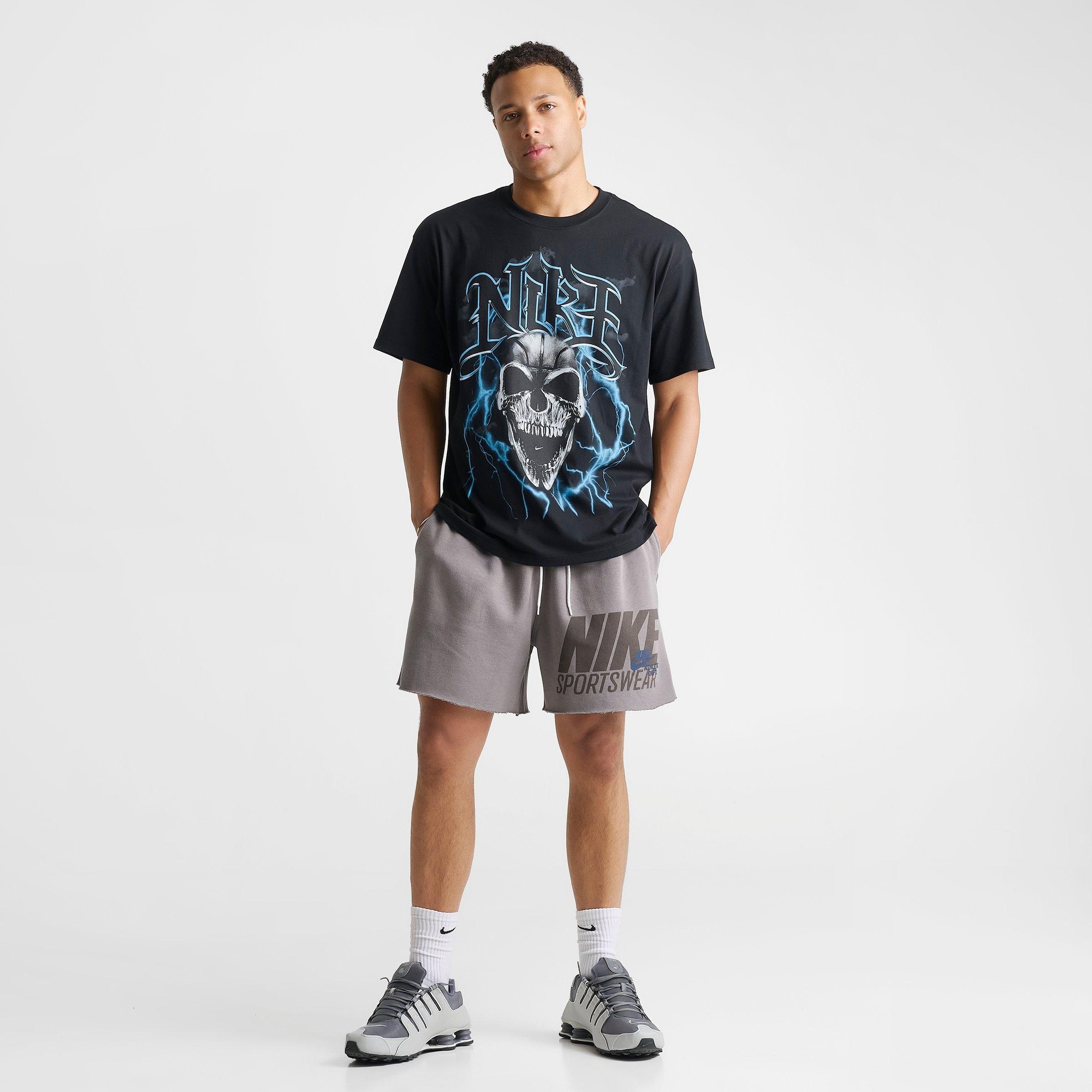 Men's Nithtke Sportswear Club Athletic Dept. Fleece Shorts - Pencil Point/Midnight Navy
