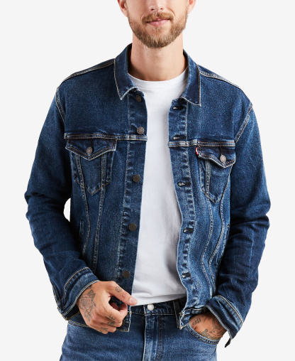 Levi's Men's Regular-Fit Stretch Denim Trucker Jacket - Colusa