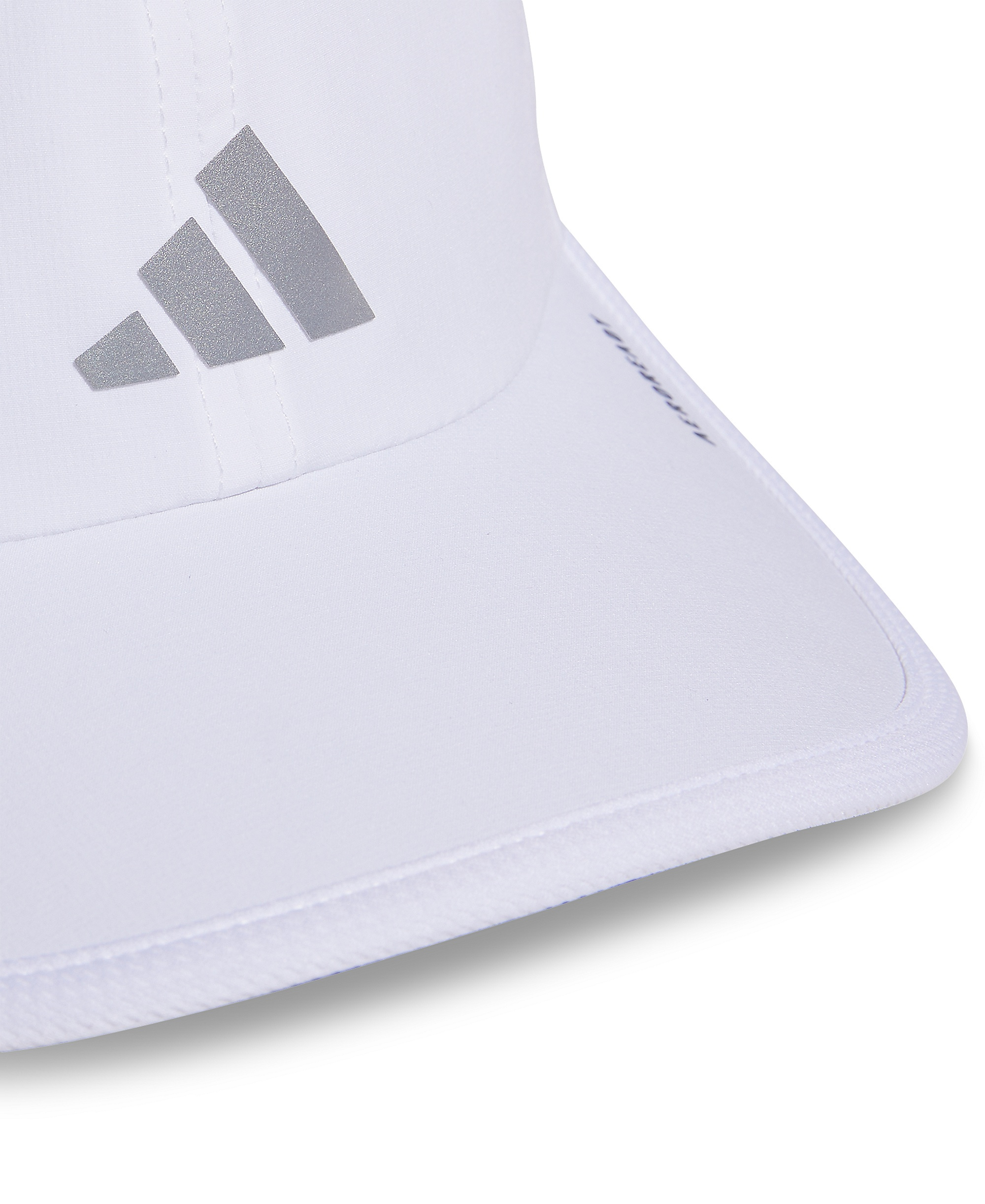 adidas Women's Superlite 3 Stripe Adjustable Hat - White/silver Metallic