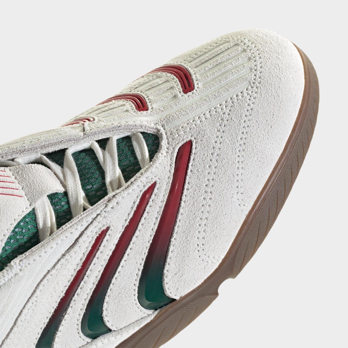 Men's adidas Predator Sala Casual Shoes - Core White/Collegiate Green/Cloud White - Detail shot
