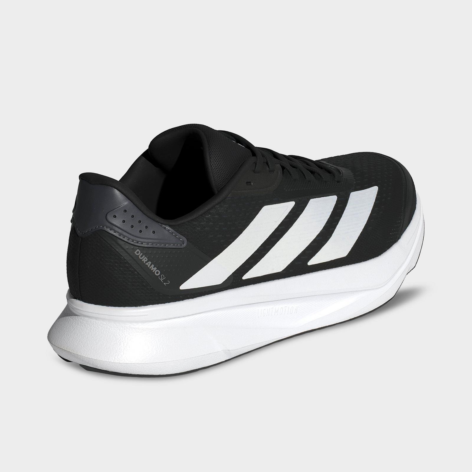 Men's adidas Duramo SL 2.0 Running Shoes - Black/White/Grey - view 4