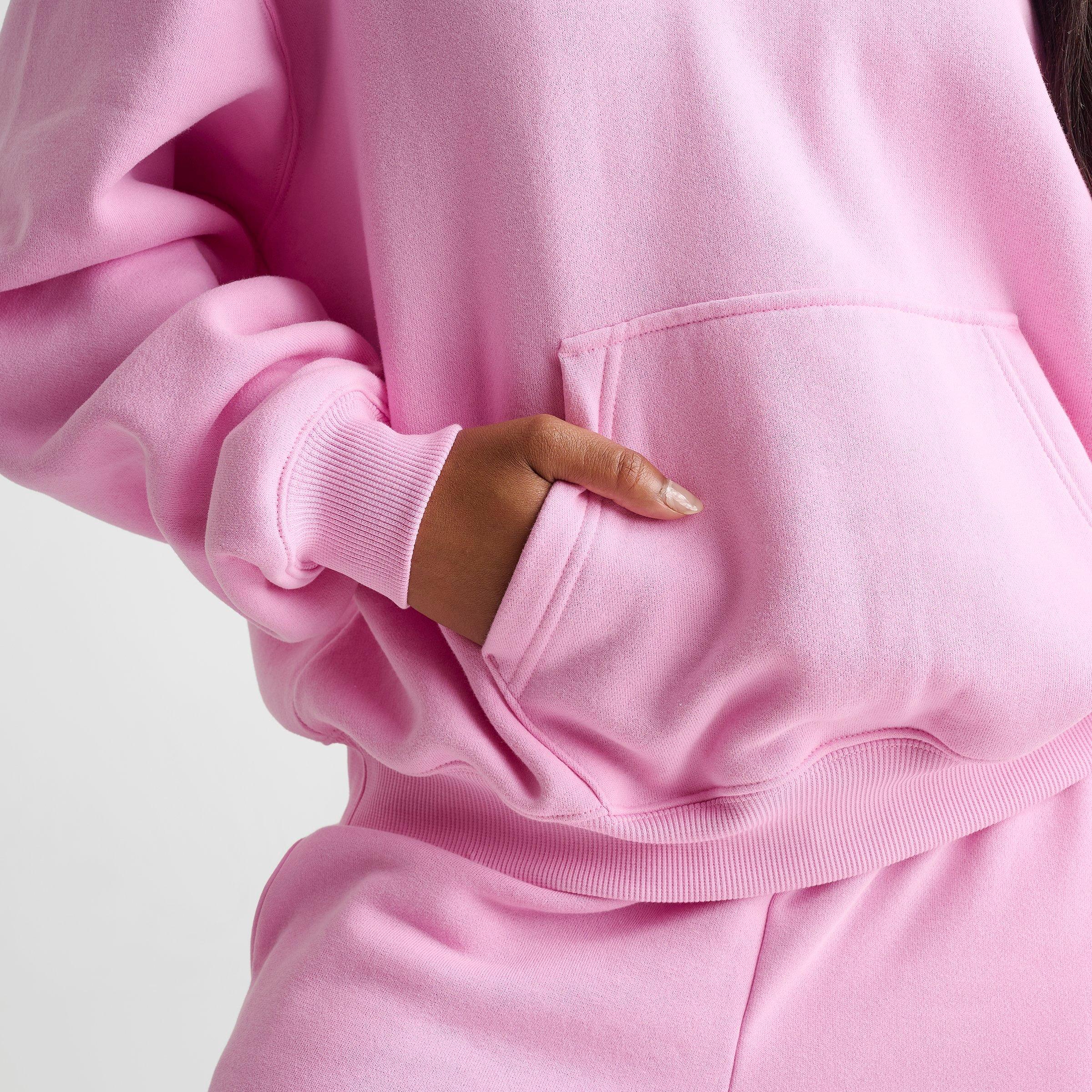 Women's Nithtke Studio Fleece Medium-Weight Camo Oversized Pullover Hoodie - Pink Rise/Sail