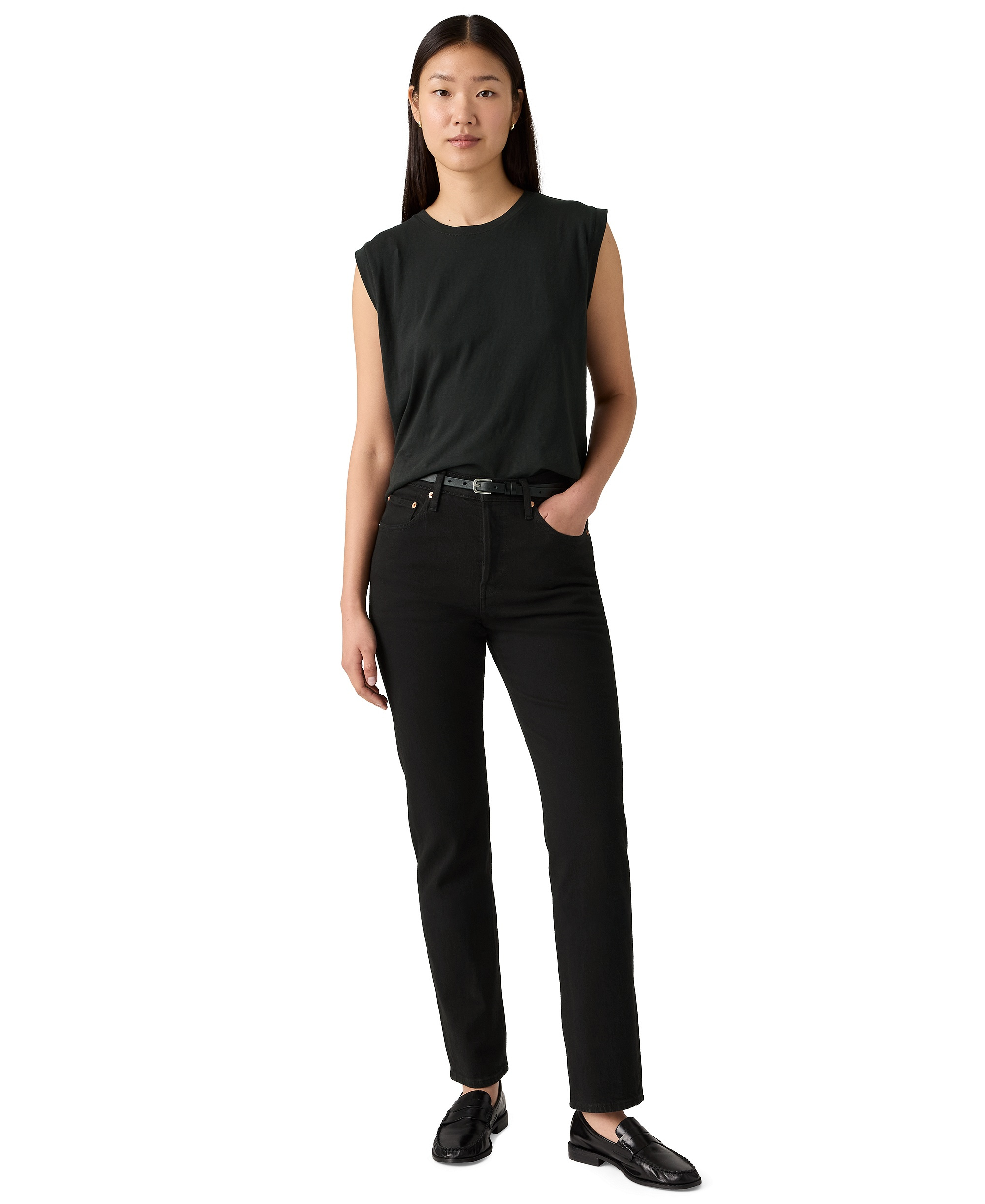 Levi's Women's 501 Original-Fit Straight-Leg Jeans - Black Sprout