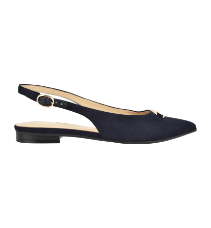 Tommy Hilfiger Women's Vesly Pointed Toe Slingback Dress Flats - Dark Blue