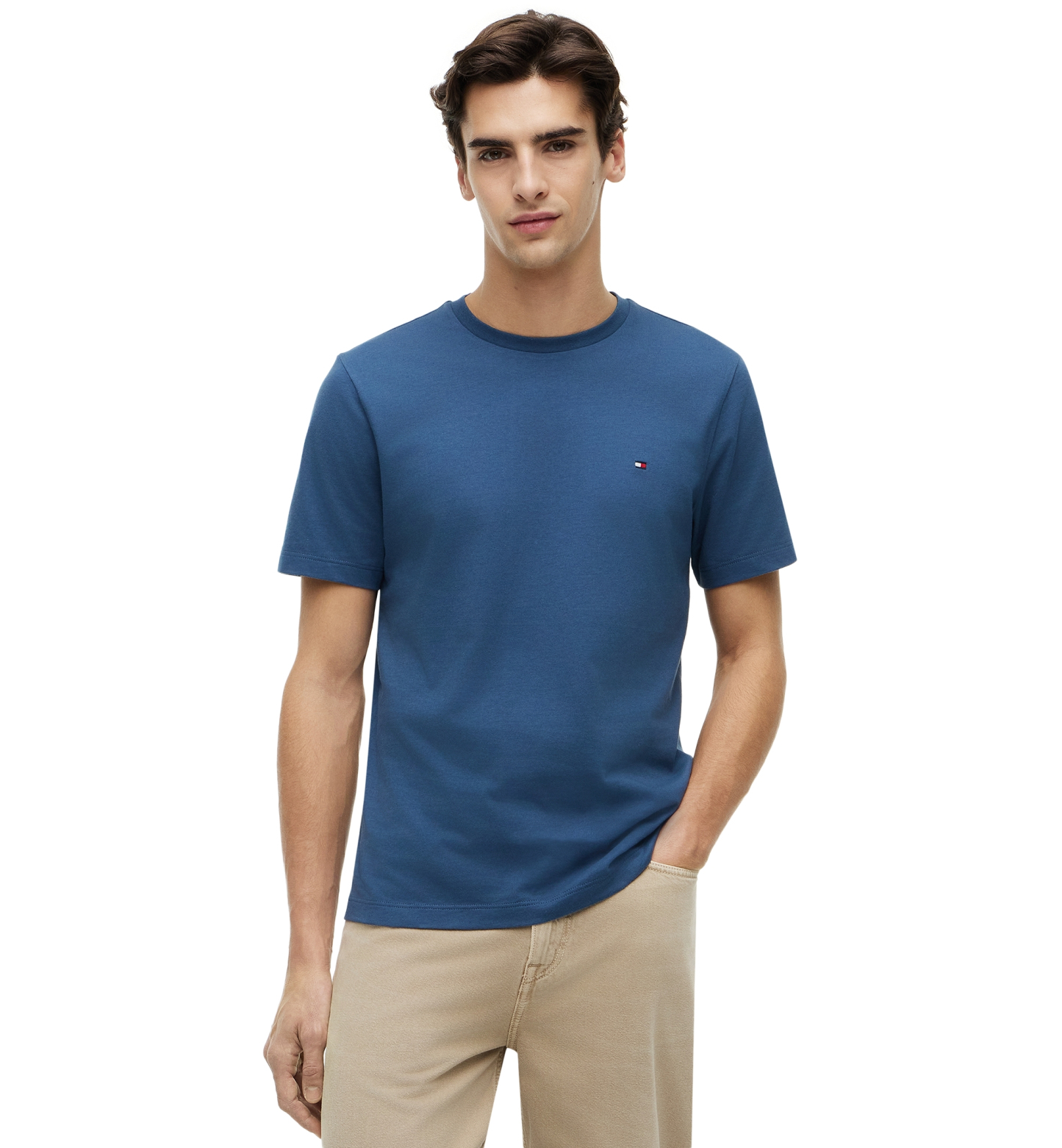 Tommy Hilfiger Men's Essential Regular-Fit T-Shirt - Aegean Sea