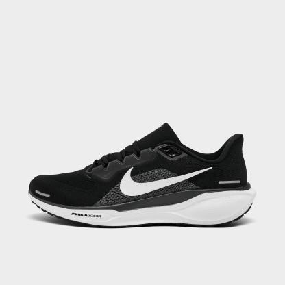 Men's Nithtke Pegasus 41 Running Shoes - Black/Anthracite/White - Left shoe facing left. Outside of the shoe.