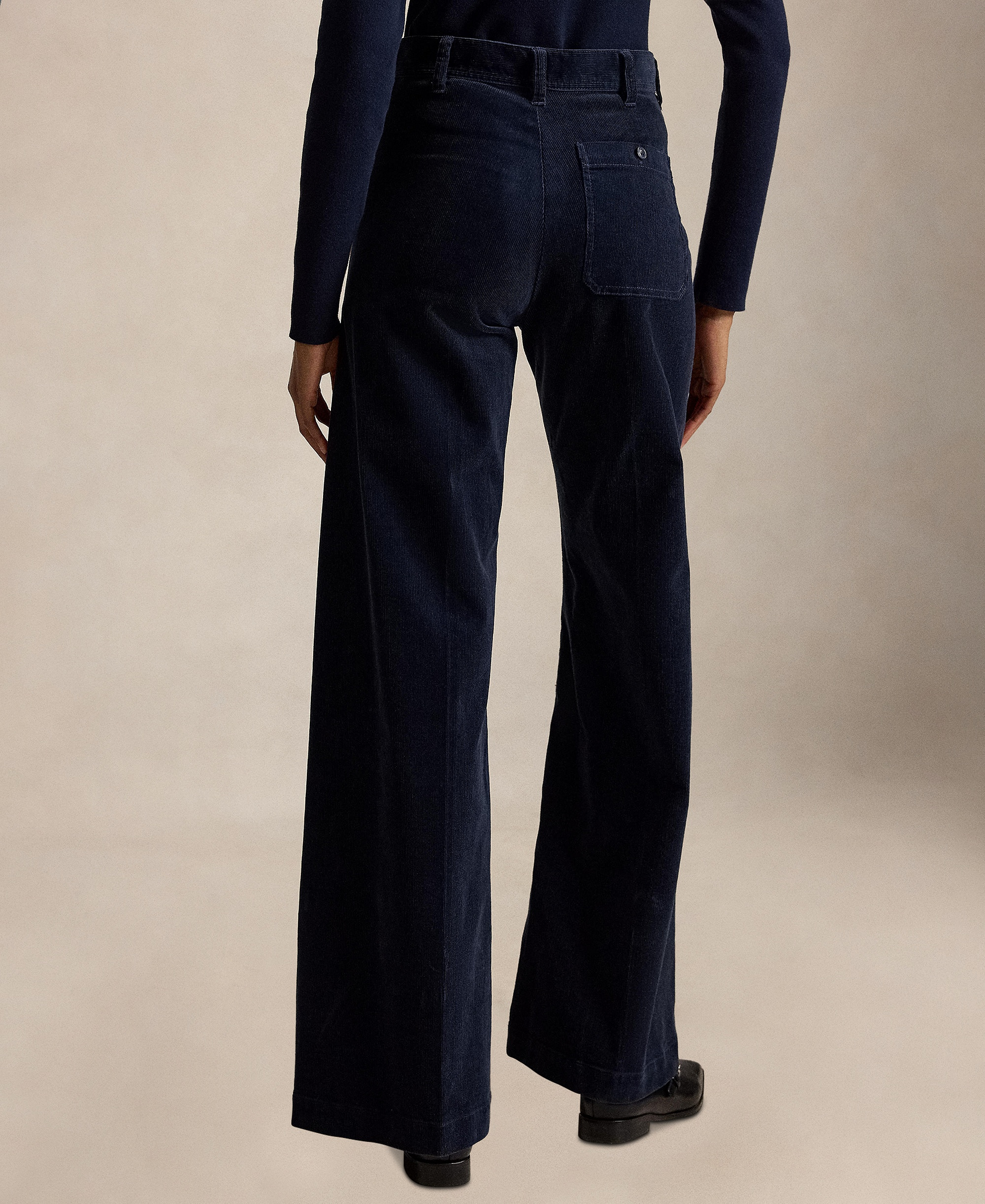 Polo Ralph Lauren Women's Beaton Corduroy Flared Pants - Navy