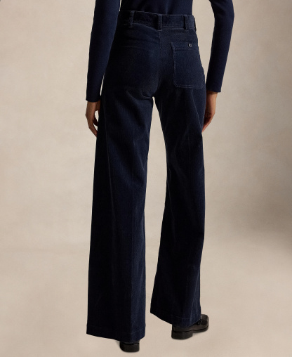 Polo Ralph Lauren Women's Beaton Corduroy Flared Pants - Navy