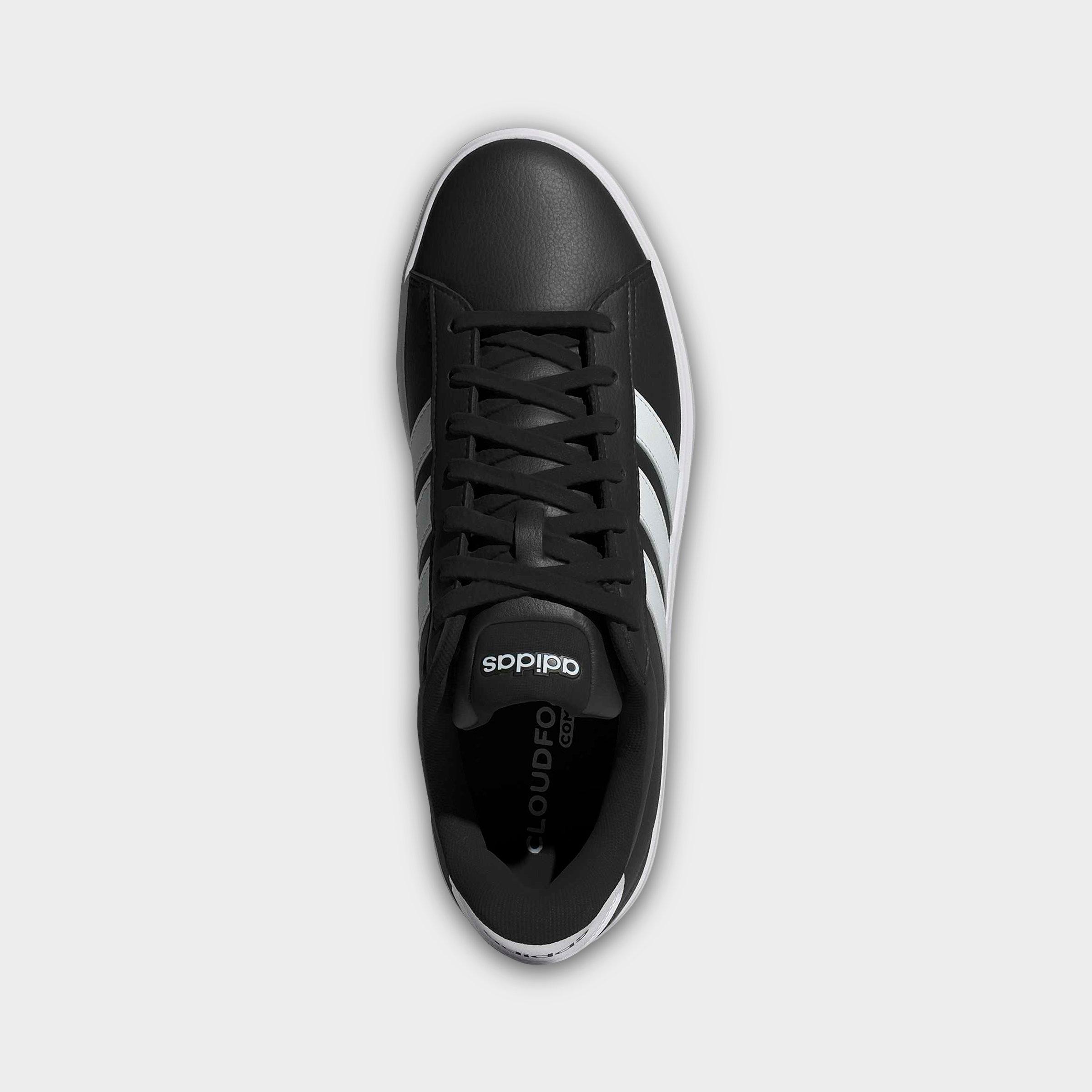 Men's adidas Grand Court 3.0 Casual Shoes - Core Black/Cloud White/Cloud White (IH1473-001) - Top view