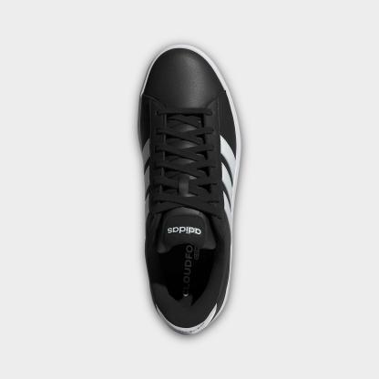 Men's adidas Grand Court 3.0 Casual Shoes - Core Black/Cloud White/Cloud White (IH1473-001) - Top view