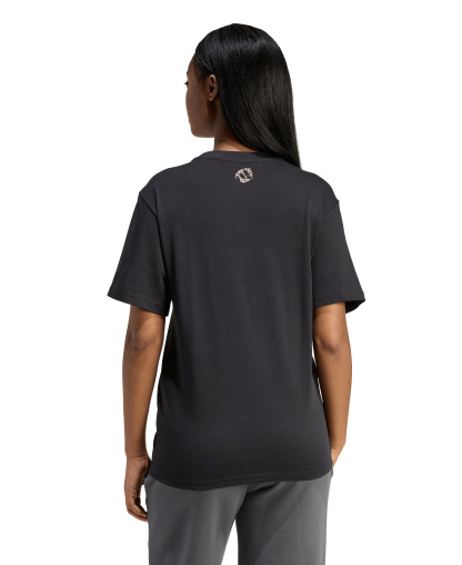 adidas Women's Animal Print Short-Sleeve Cotton T-Shirt - Black
