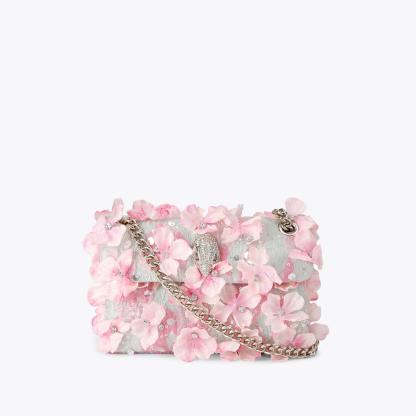 Kurt Geiger London Mini Kensington Flower Bag - Green