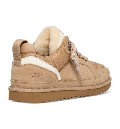 UGG® Kids' Lowmel Lace-Up Cozy Sneakers - Sand