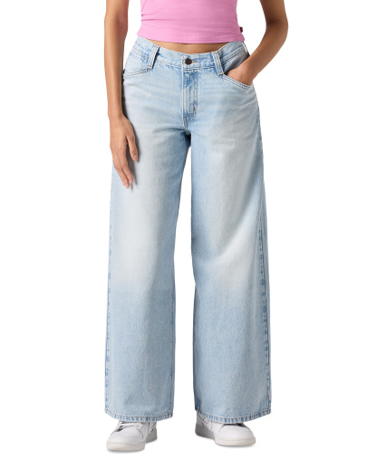 Levi's Women's '94 Baggy Wide-Leg Relaxed-Fit Denim Jeans - Abraided Art
