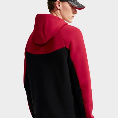 Men's Nithtke Tech Fleece Windrunner Full-Zip Hoodie - Part 1 - Tough Red/Black/Black
