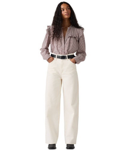 Levi's Women's Cinch-Waist Lightweight Baggy Jeans - Blank Impact