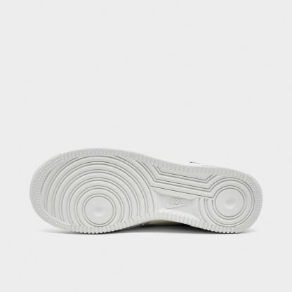 Women's Nithtke Air Force 1 '07 LV8 Casual Shoes - Sail/Sail/Sail/Metallic Silver - Bottom view
