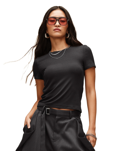 UGG Women's Miriam Crewneck Baby T-Shirt - Black