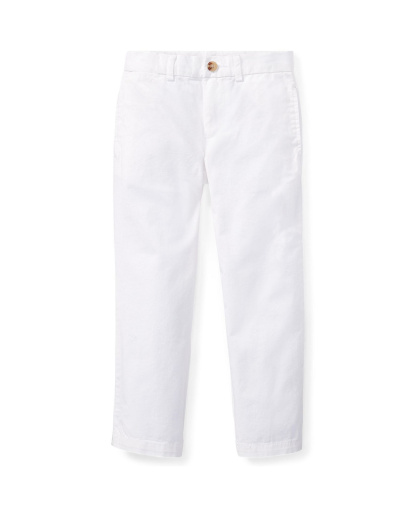 Polo Ralph Lauren Boys' 2-7 Straight-Fit Twill Pant - White