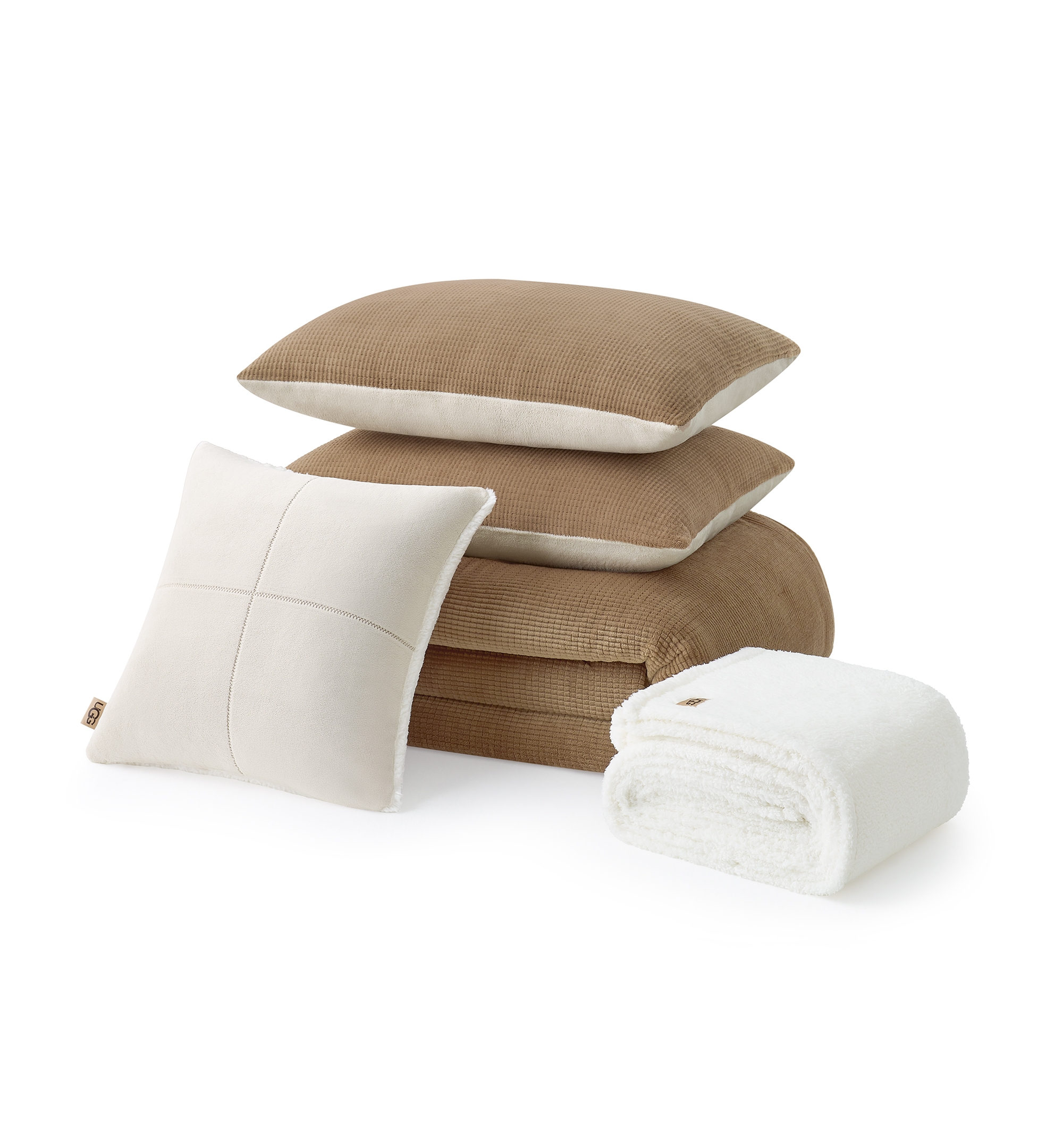 UGG® Brody Reversible Comforter Sets - Chestnut