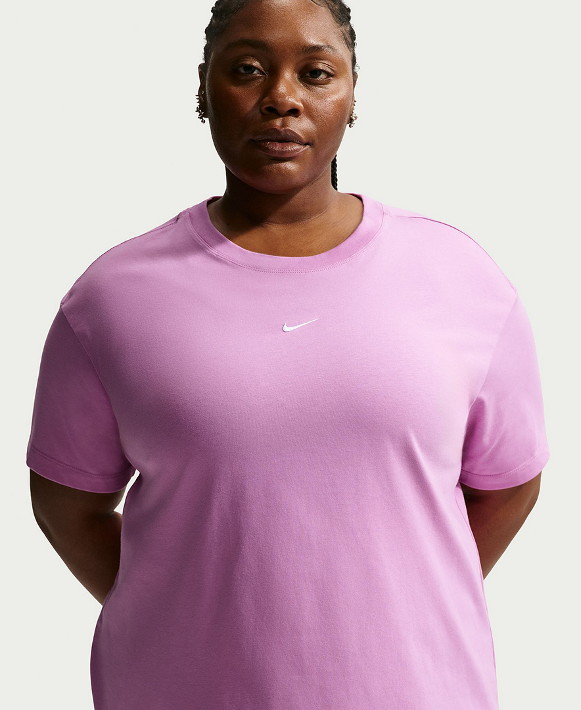 Nike Women's Sportswear Crewneck T-Shirt - Light Magenta