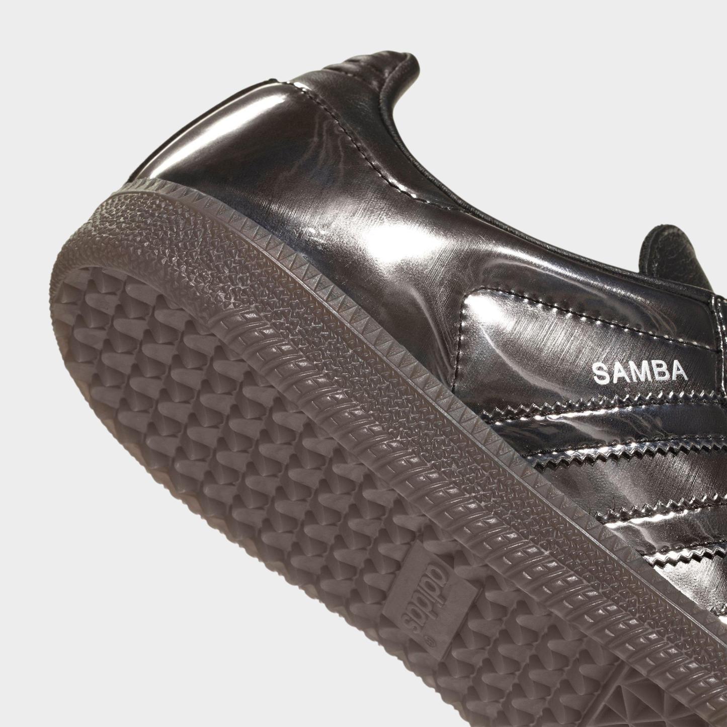Women's adidas Originals Samba OG Casual Shoes - Part 2 - Core Black/Core Black/Gum - Detail shot