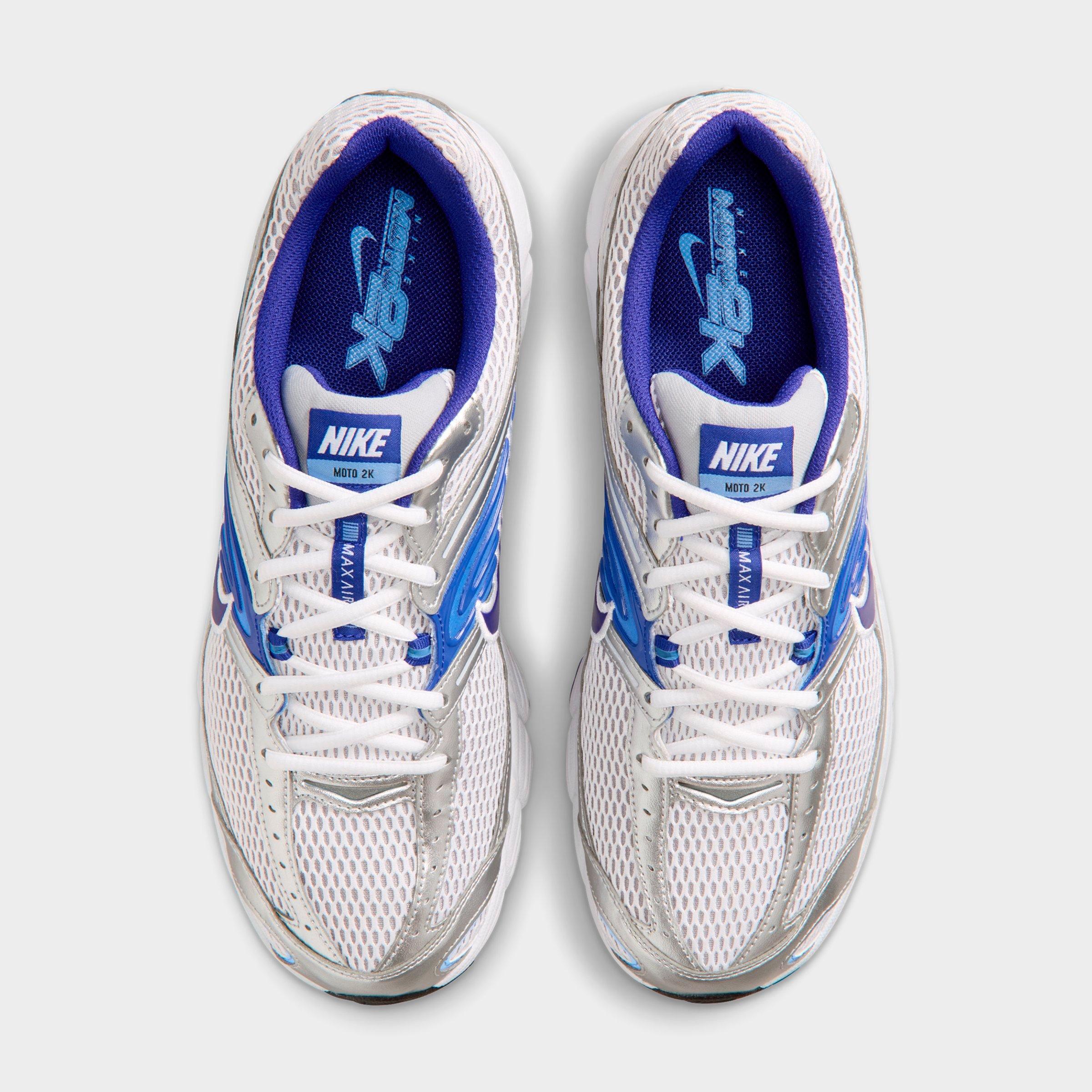Men's Nithtke Air Max Moto 2K Casual Shoes - White/Wolf Grey/Royal Pulse/Concord - Top view
