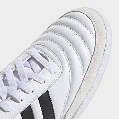 Men's adidas Mundial Team Turf Soccer Cleats - White/Black/Gold Metallic - Detail shot