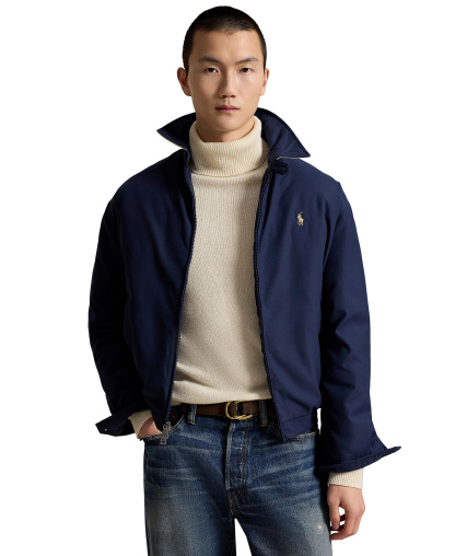 Polo Ralph Lauren Men's Insulated Twill Bomber Water-Resistant Jacket - Navy