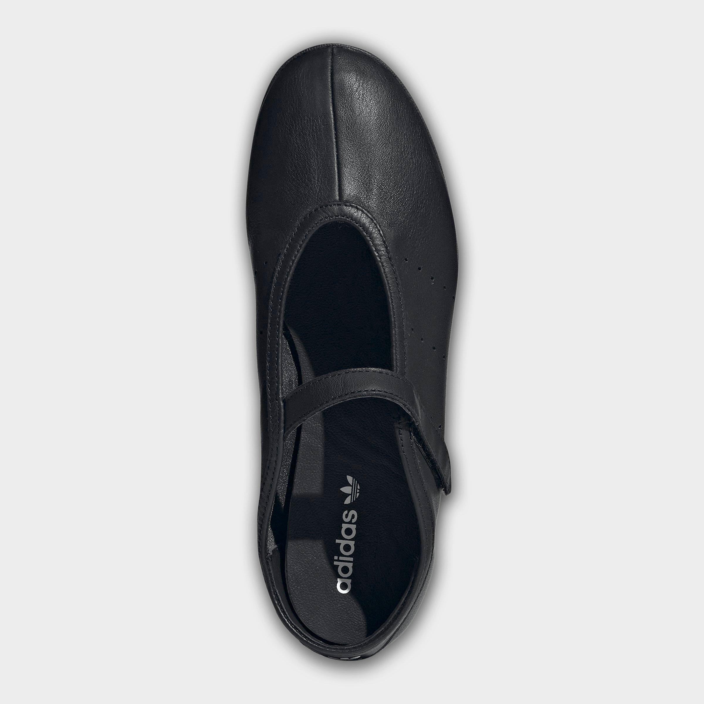 Women's adidas Originals Stan Smith Lo Ballet Shoes - Core Black/Core Black/Core Black - Top view