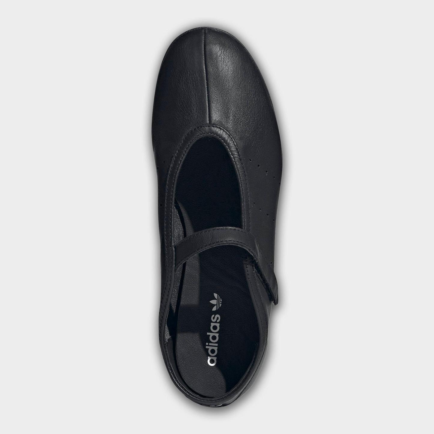 Women's adidas Originals Stan Smith Lo Ballet Shoes - Core Black/Core Black/Core Black - Top view
