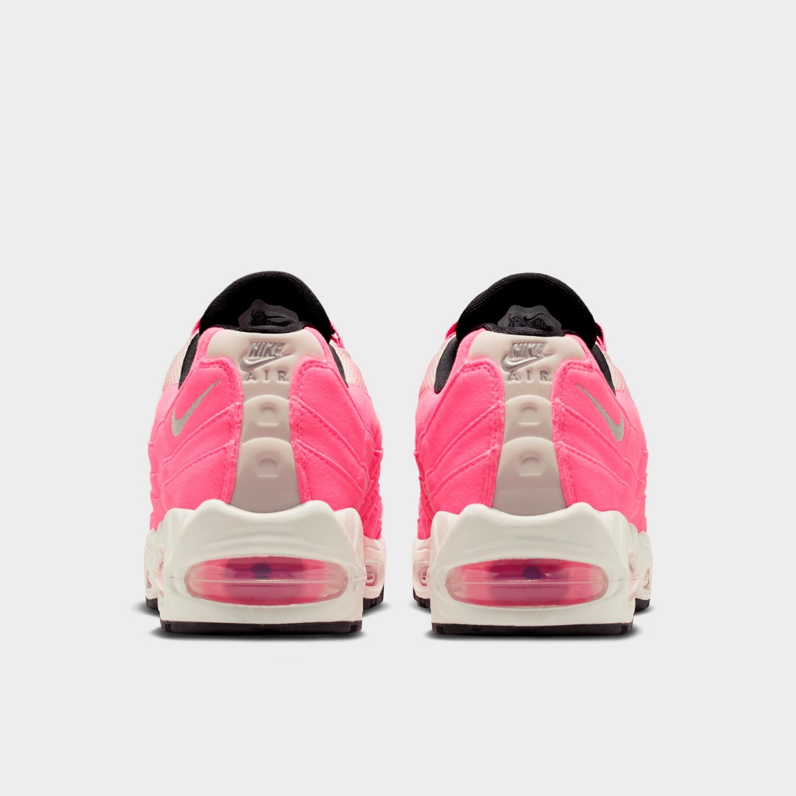 Women's Nike Air Max 95 Big Bubble Casual Shoes - Pink Glow/Off Noir/Pearl Pink/Metallic Silver