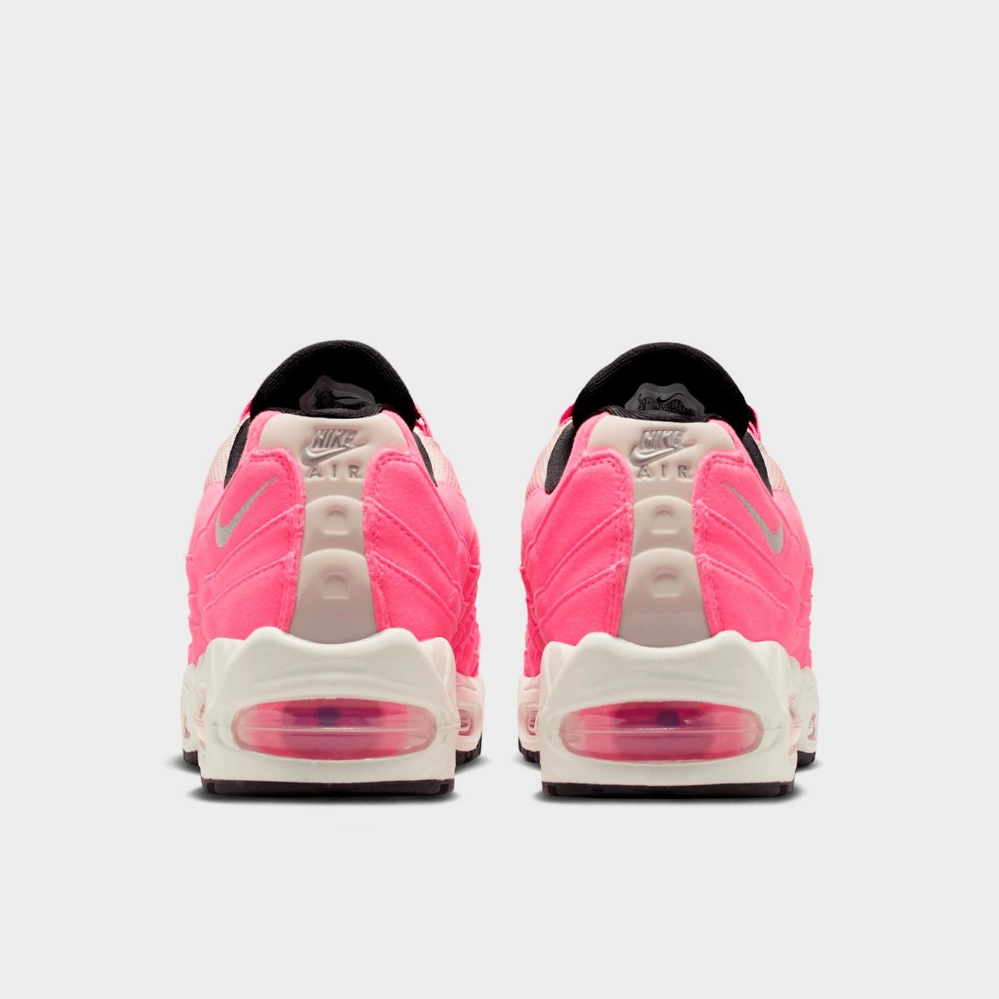 Women's Nike Air Max 95 Big Bubble Casual Shoes - Pink Glow/Off Noir/Pearl Pink/Metallic Silver