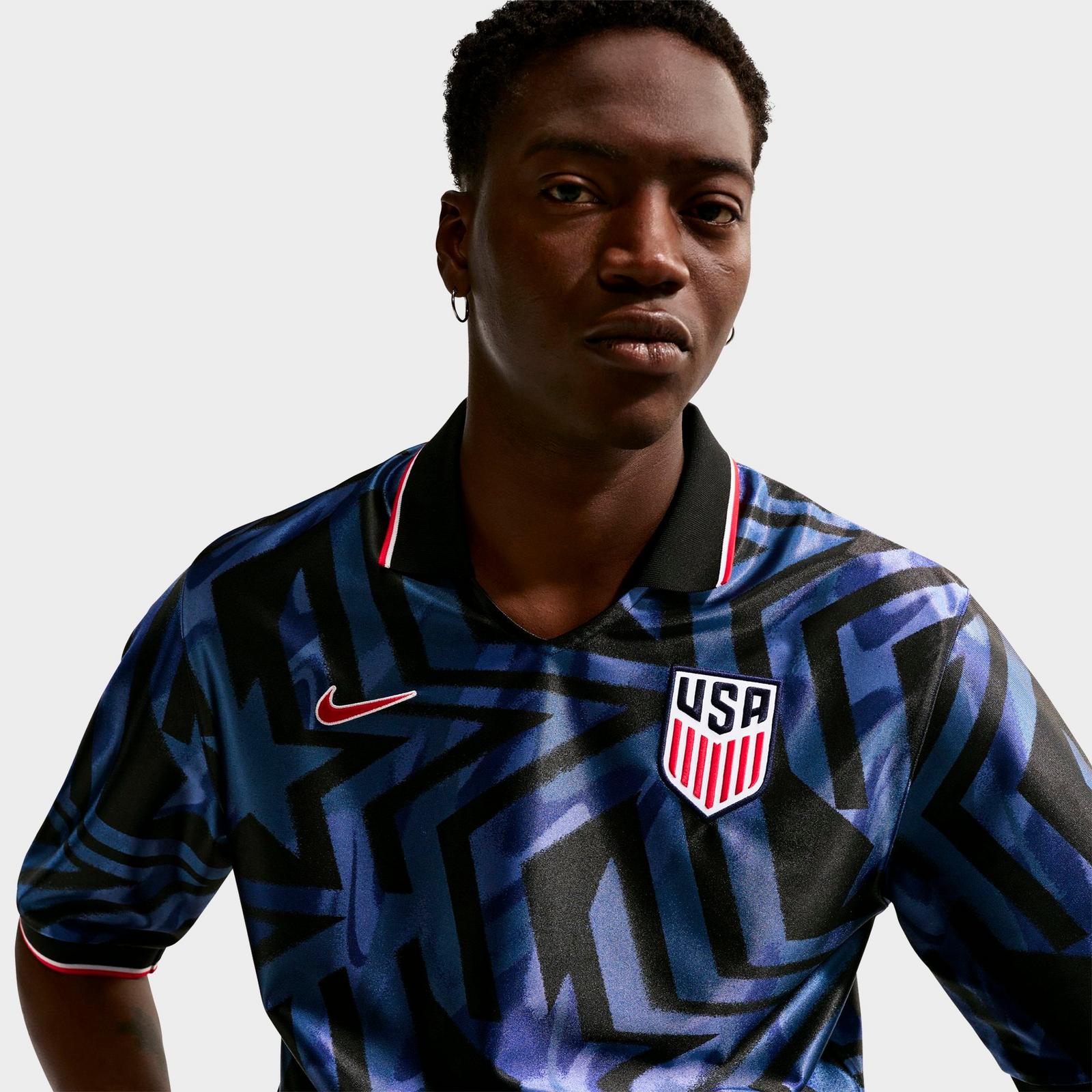 Men's Nike USA Energy Dri-FIT Soccer Top - Midnight Navy/University Red