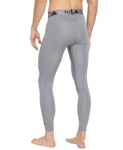 adidas Men's Tech-Fit Long Compression Tights Pants - Gray