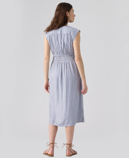 Levi's Women's Beatrice Button-Front Midi Dress - Hadley Stripe D49349