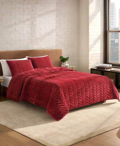 UGG® Coco 2-Piece Quilt Set, Twin/Twin XL - Coffee Berry