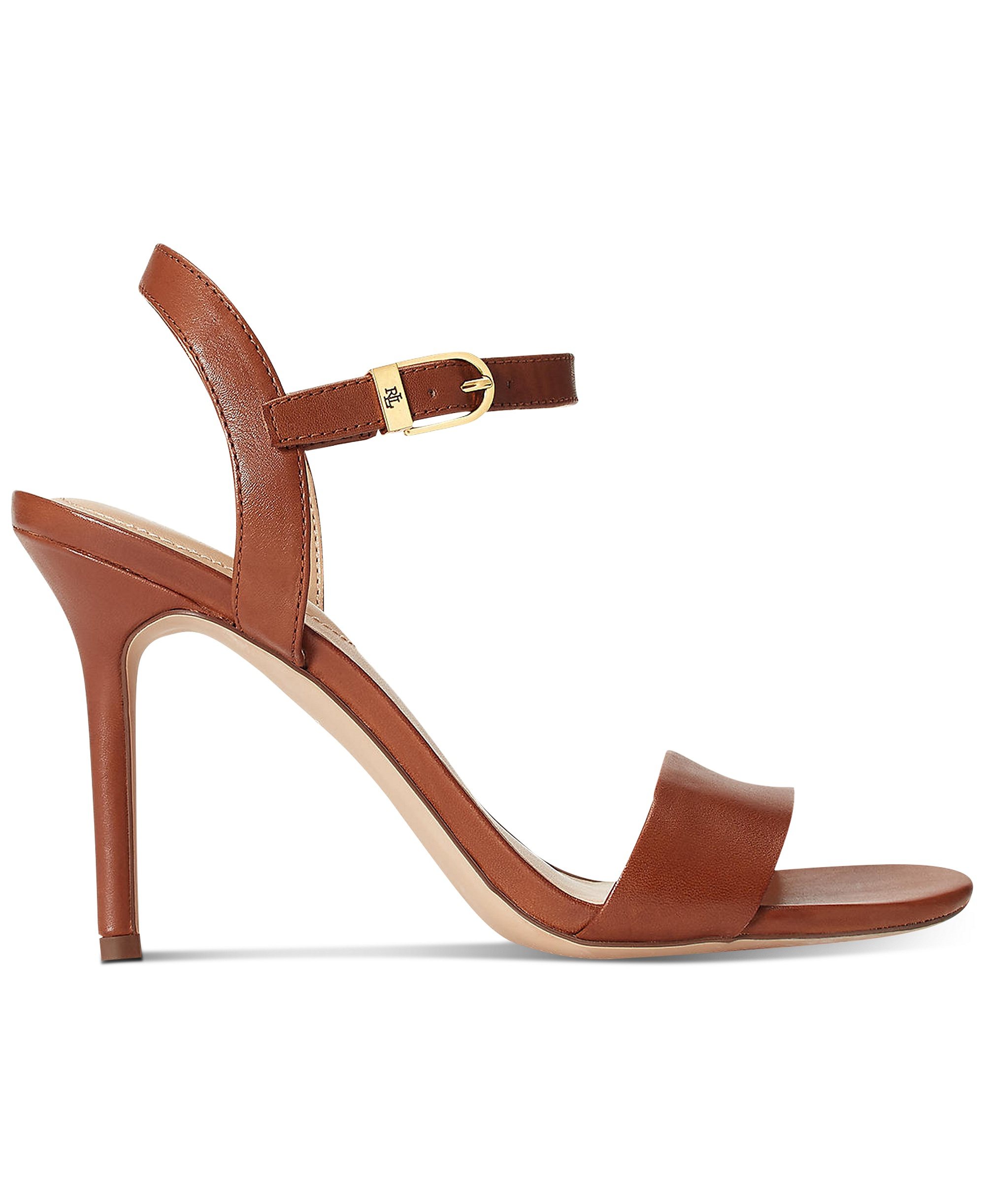 Lauren Ralph Lauren Women's Gwen Stiletto Sandals - Deep Saddle Tan