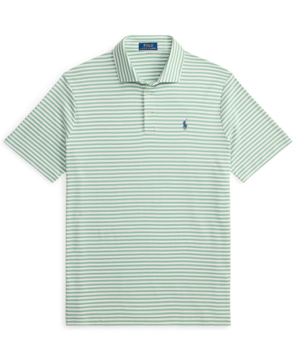 Polo Ralph Lauren Men's Classic Stripe Polo Shirt - Faded Mint/White