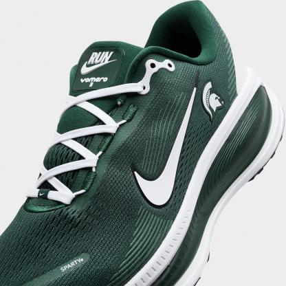 Men's Nithtke Vomero 18 Purdue Boilermakers Running Shoes - Part 1 - Pro Green/Black/White - Detail shot