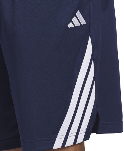 adidas Men's Three Stripes Legends Basketball Shorts - Blue/White