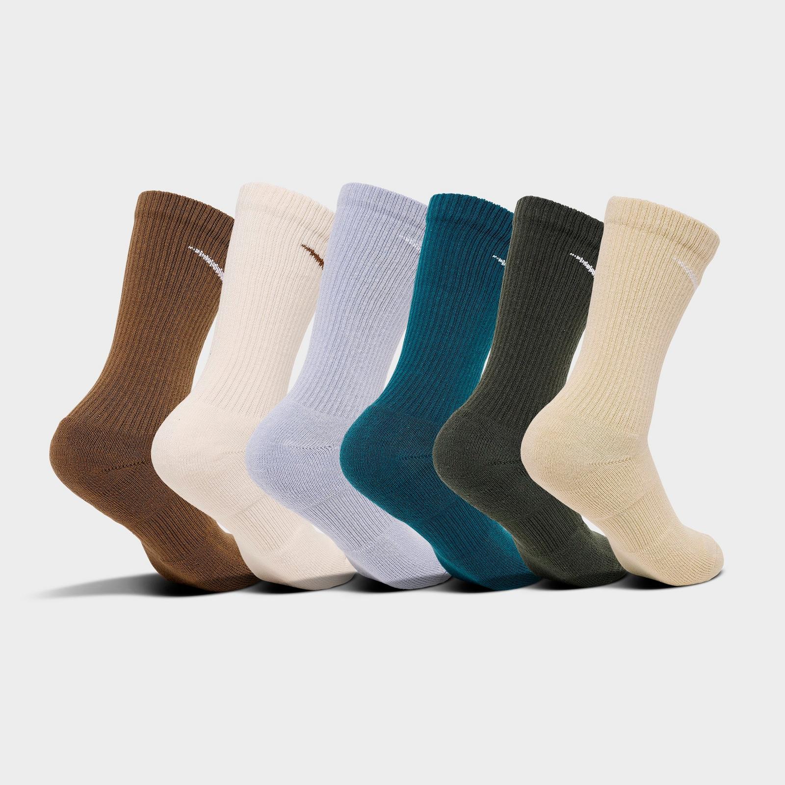 Nike Everyday Plus Cushioned Crew Training Socks (6-Pack) - Blue Force/Sequioa