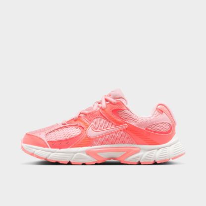 Big Kids' Nithtke V5 RNR Casual Shoes - Pink Bloom/Lava Glow/Hot Lava/Pink Bloom - Left shoe facing left. Outside of the shoe.