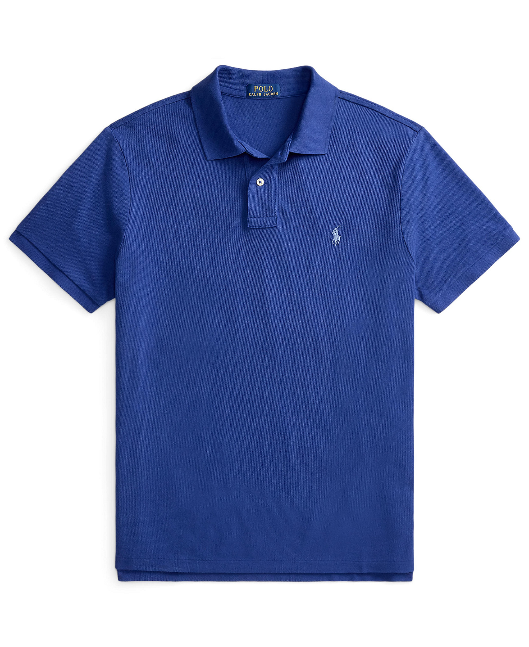 Polo Ralph Lauren Men's Custom Slim-Fit Mesh Polo Shirt - Blue Yacht/C7553